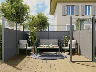 Panneau en composite pour aménager une terrasse en la protéger des bruits extérieurs
