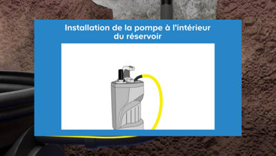 Choisissez le raccord cannelé qui correspond au diamètre du tuyau et fixez le raccord cannelé à la pompe
