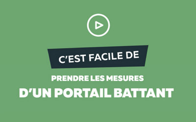 Portail battant - Bien prendre les cotes