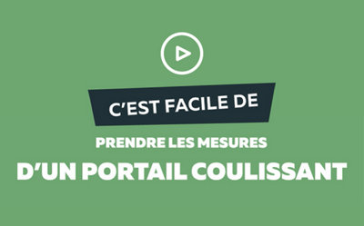 Portail coulissant - Prendre les cotes