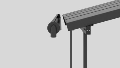 Pour installer la gouttière sur la structure