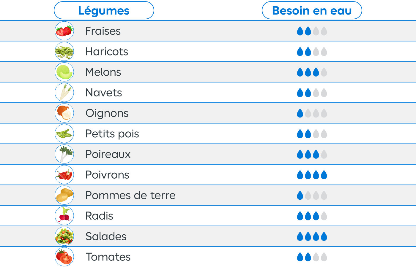 Le choix des végétaux