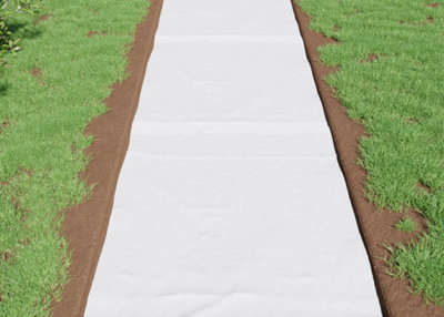 Étape 5 : Mettre en place un feutre géotextile.