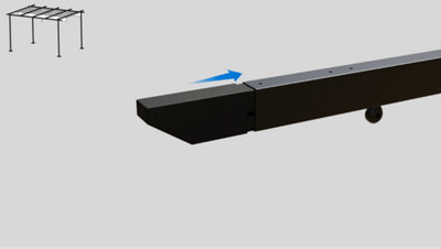 Fixez ensuite les embouts de finition