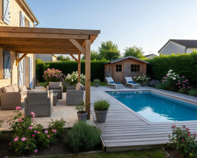 Exemple d'un jardin aménagé