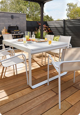 Ensemble table et chaise de jardin