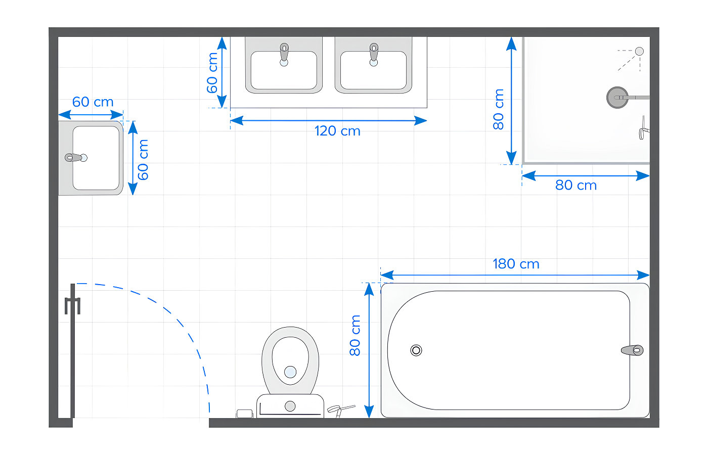 1. Les dimensions standard des différents éléments