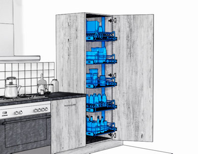 Colonne de rangement panier​
