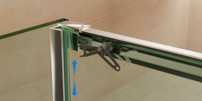 Réglez les roulettes de la porte coulissante