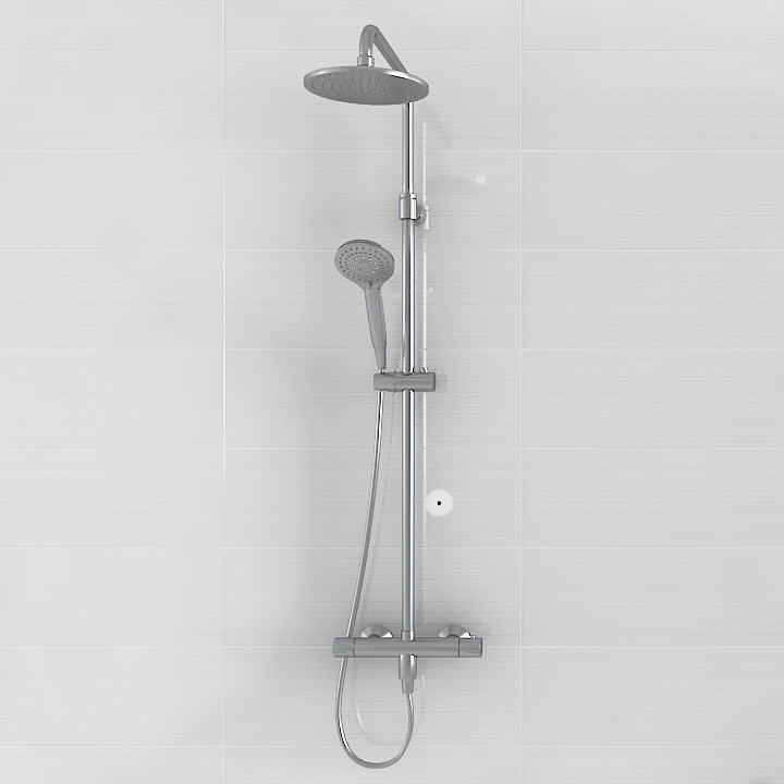 Photo d'un kit de douche thermostatique