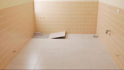Illustration de la dépose du carrelage sol