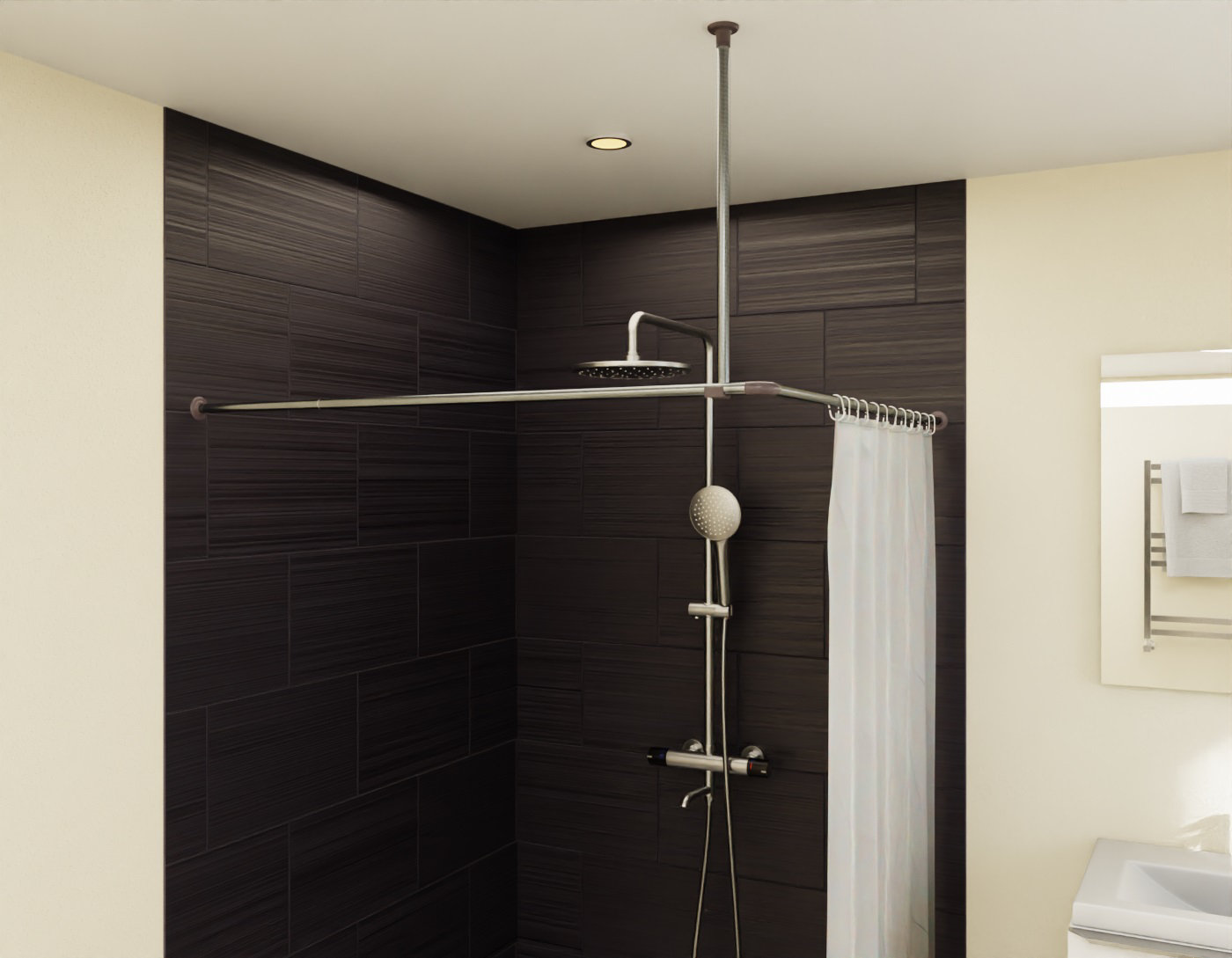 Les travaux d’installation d’une barre de douche