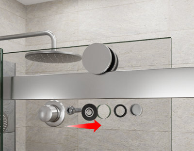 Replacez les contres roulettes sur la porte coulissante