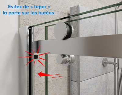 Évitez de « taper » fortement dans les butées d’arrêt