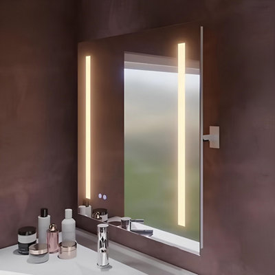 Exemple d'un miroir éclairant orientable