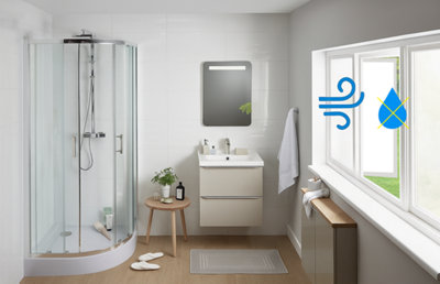 Illustration de l'aération d'une salle de douche