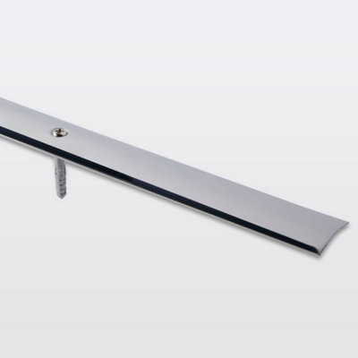 barre de seuil à visser grise