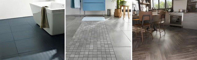 3 images de carrelages sol