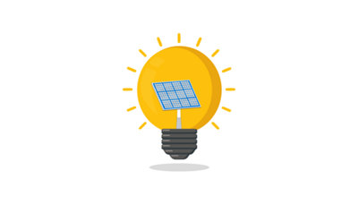 Schéma d'illustration de l'éclairage solaire