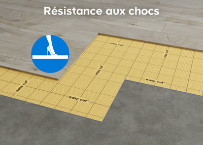 schéma d'illustration d'une sous couche résistante aux chocs