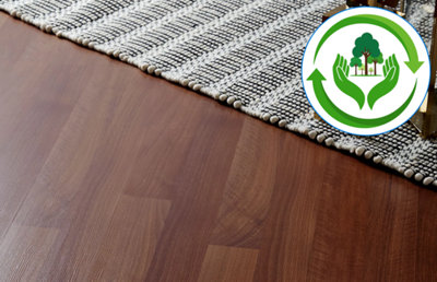 Un revêtement stratifié avec un logo environnemental
