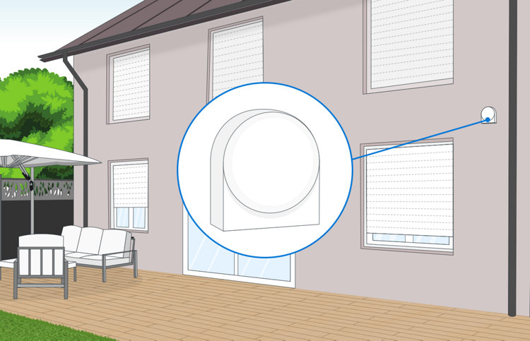 Positionnement d'une sonde extérieur