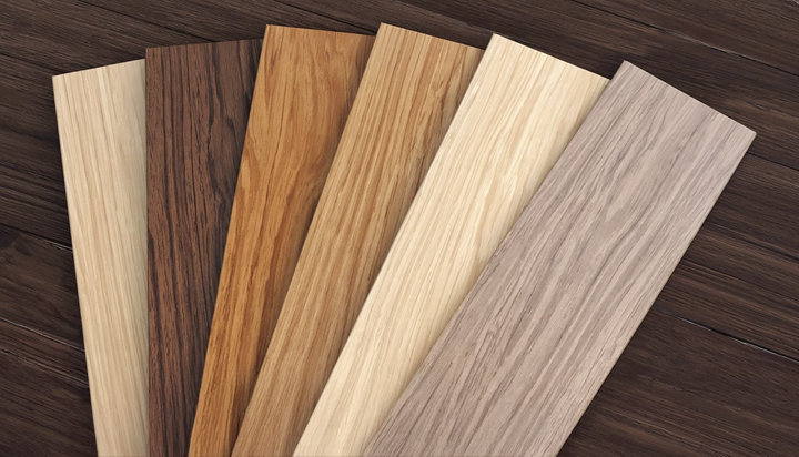 Différentes lames avec un dégradé de couleurs