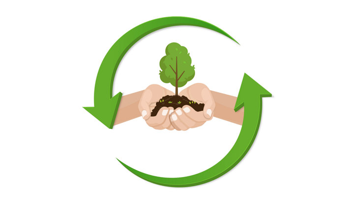 Picto illustrant le respect et la protection de l'environnement