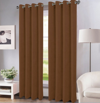 Rideaux marron