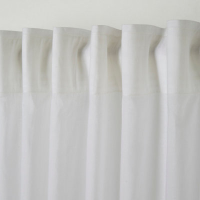 Voilage blanc passe-tringle