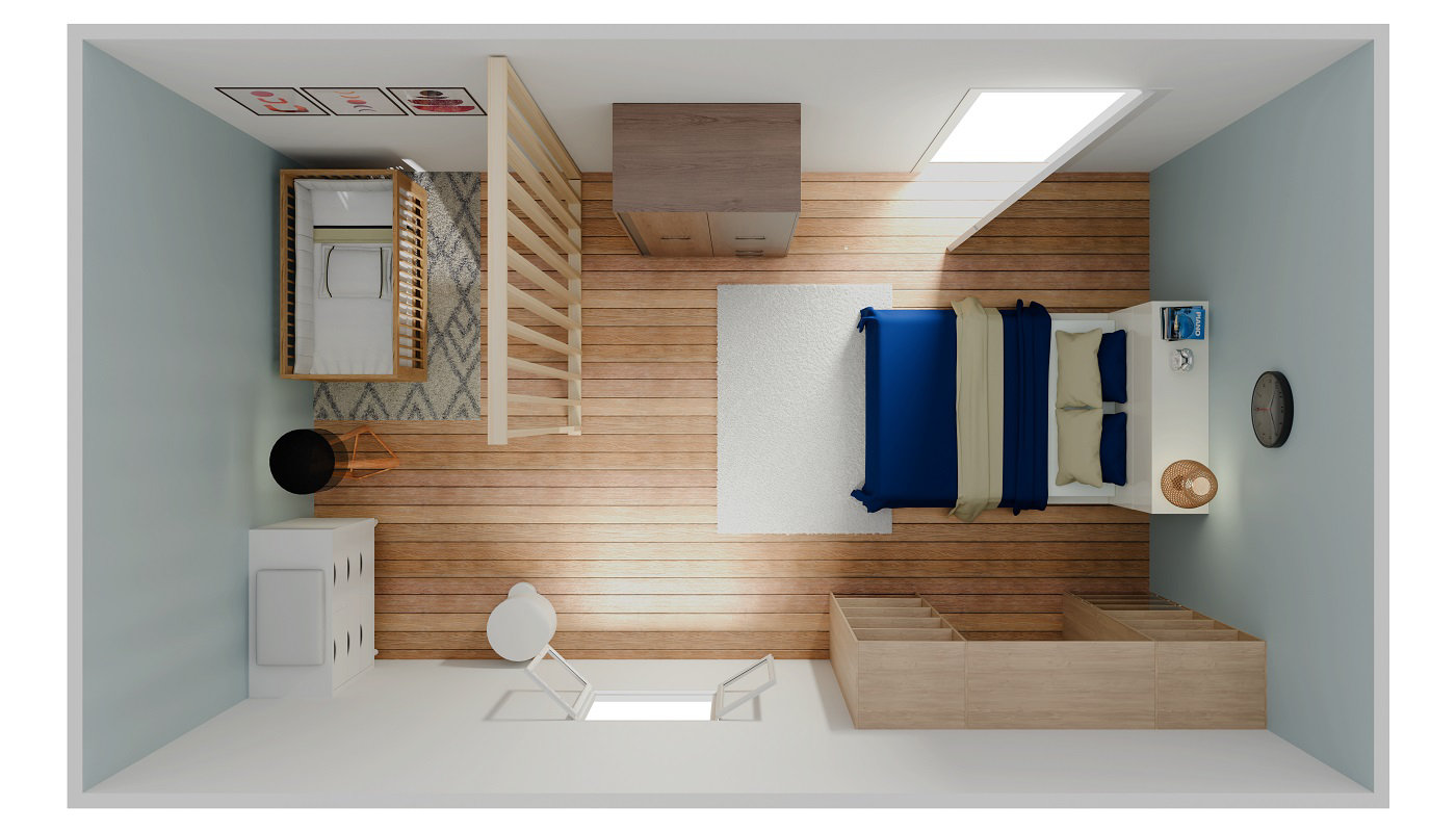 Dans la chambre parentale
