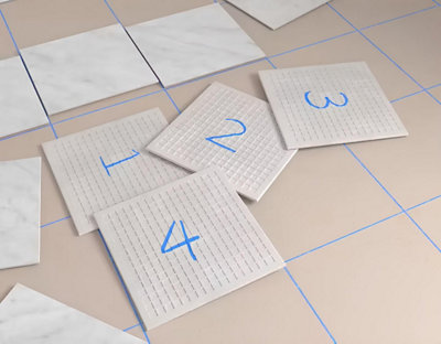 Numéroter vos carreaux pour vous faciliter l'installation
