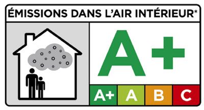 étiquette émission polluants volatils