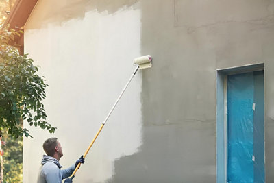 Peindre un rouleau télescopique