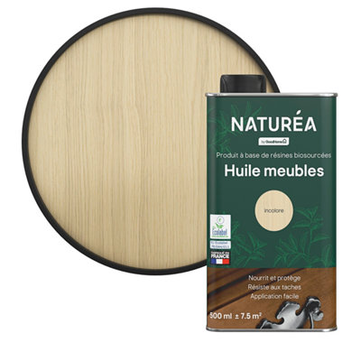 Pot huile meuble effet bois clair