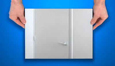 Résultat final de la porte repeinte