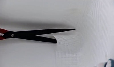 Marouflez la fibre de verre