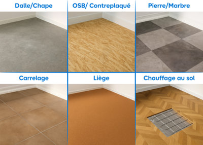 Il est possible de poser du parquet sur tous les types de support