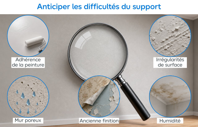 Les difficultés de l'ancien support