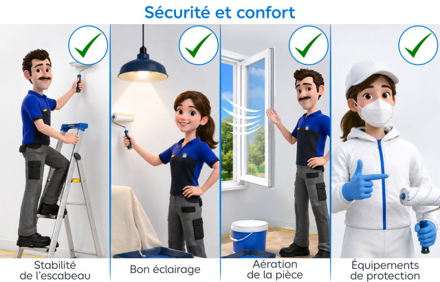 Illustration des précautions à prendre