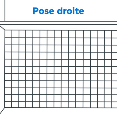 Schéma de pose droite de carrelage