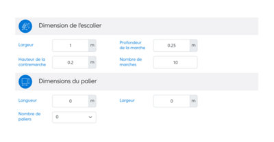 Vous pouvez ainsi renseigner jusqu’à 3 surfaces différentes.