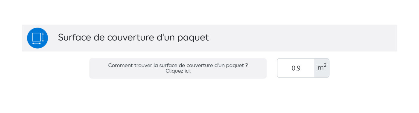 tableau surface de couverture