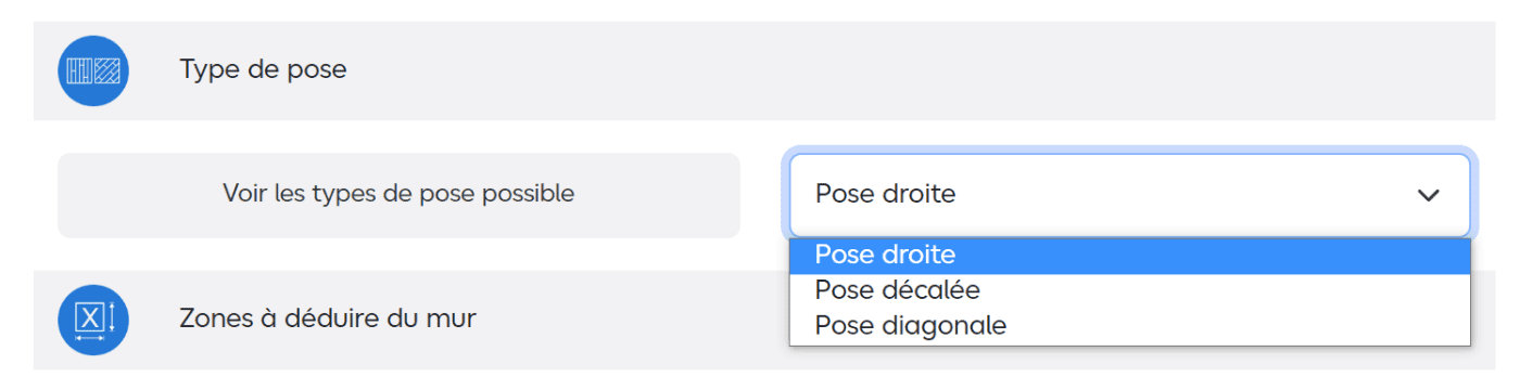 Le type de pose du carrelage mural