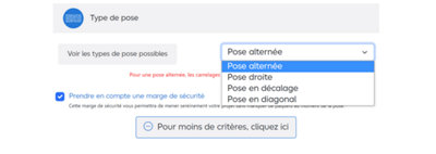 Le type de pose 