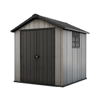 Abri De Jardin VidaXL 118,5x97x209,5cm - Acier Galvanisé Anthracite - Porte Verrouillable - Rangement Extérieur