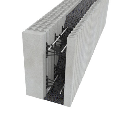 Des blocs de coffrage isolant