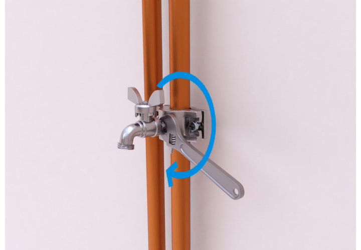 Étape 2 : Installer le robinet autoperceur