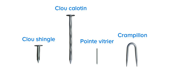 Les clous à usage spécifique