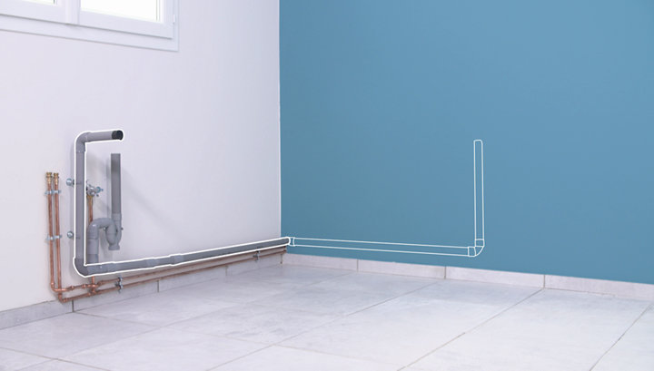 Illustration des modifications des évacuations d'eau